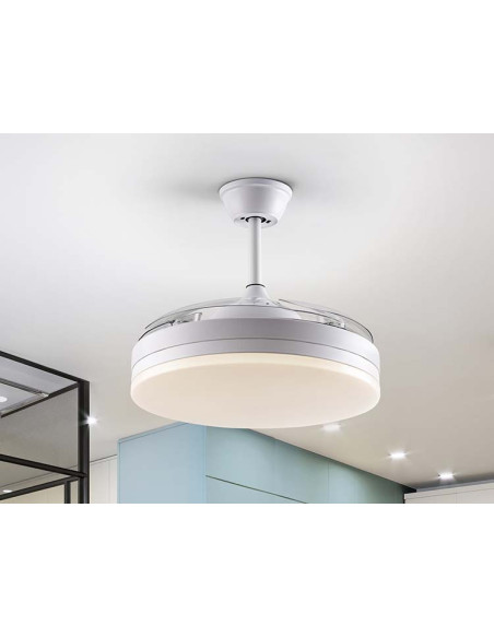 VENTO VENTILADOR TODO BLANCO D50 DIMABLE