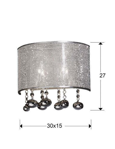 APLIQUE ANDROMEDA 2 LUCES APLIQUE ANDROMEDA 2 LUCES