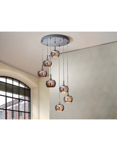 LÁMPARA ARIAN 7 LUCES DIMABLE