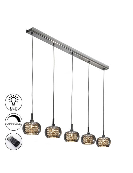 LÁMPARA ARIAN 5 LUCES DIMABLE