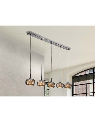 LÁMPARA ARIAN 5 LUCES DIMABLE