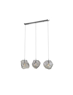 LÁMPARA 3 LUCES PETRA CROMO E27