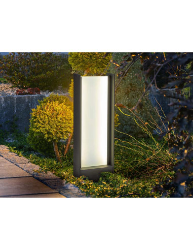 MATIA BALIZA EXTERIOR GRIS H50 IP65