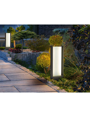 MATIA BALIZA EXTERIOR GRIS H50 IP65