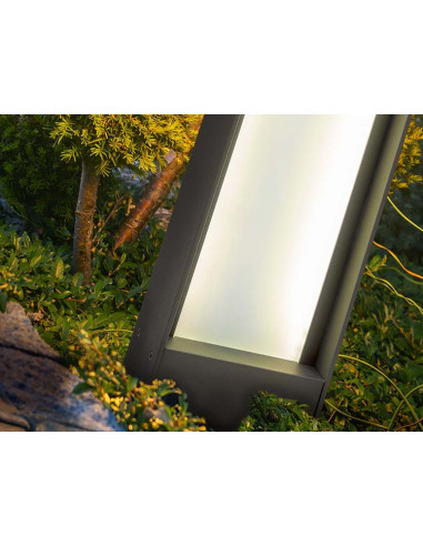 MATIA BALIZA EXTERIOR GRIS H50 IP65