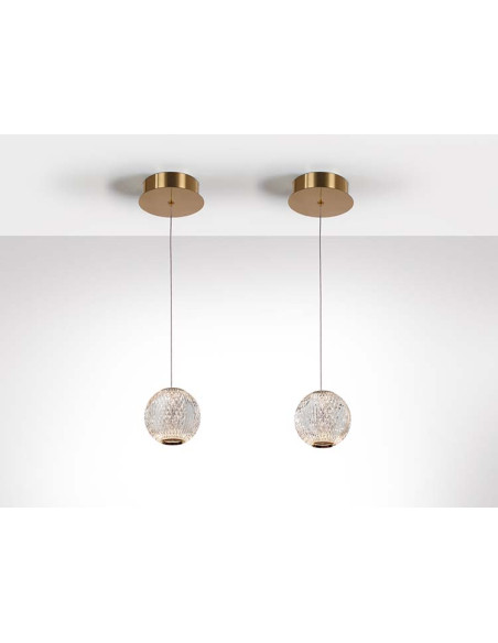 LÁMPARA 1 LUZ LED AUSTRAL ORO Ø12