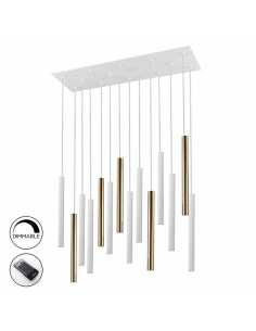 LÁMPARA VARAS 14 LUCES DIMABLE