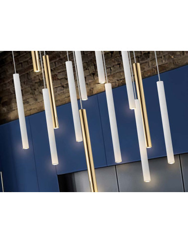 GRAN LÁMPARA VARAS 14 LUCES DIMABLE