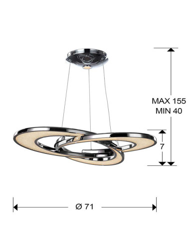 LÁMPARA LED ANISIA Ø71 DIMABLE