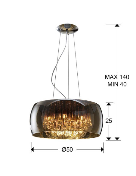 LÁMPARA ARGOS Ø50 DIMABLE