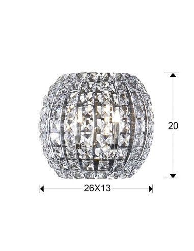 APLIQUE DIAMOND 2 LUCES