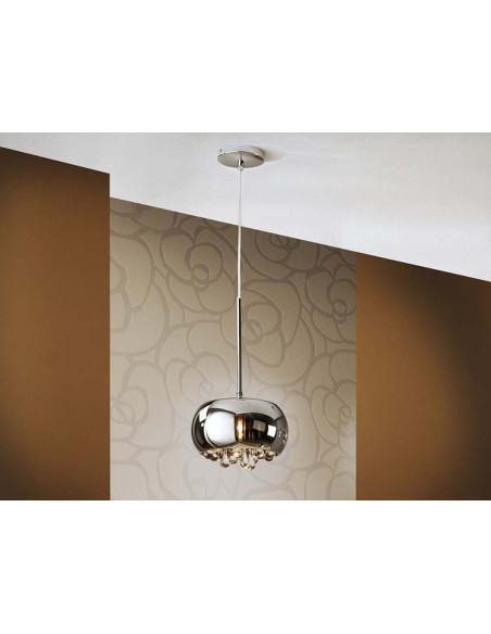 COLGANTE ARGOS CROMO 1 LUZ