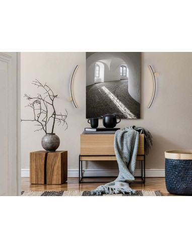 SMILE APLIQUE 1 LUZ NEGRO ORO