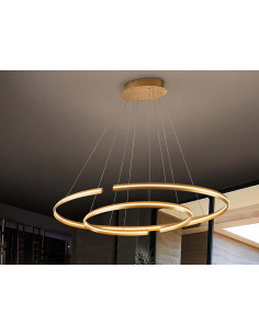 LÁMPARA GRANDE ELIPSE ORO DIMABLE