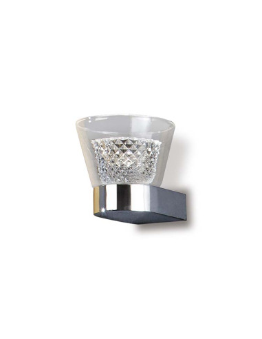 APLIQUE LUCIA 1 LUZ LED CROMO