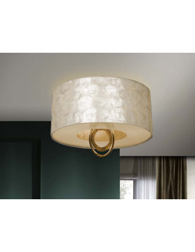 PLAFÓN EDEN ORO Ø40 3 LUCES