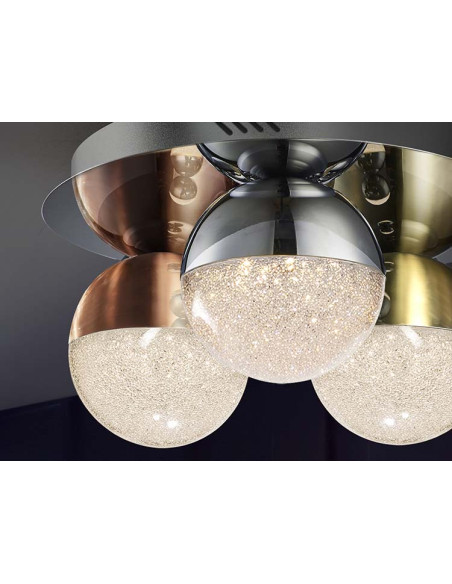 PLAFÓN 3 LUCES LED SPHERE COLORØ30