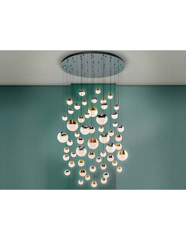 LÁMPARA SPHERE Ø140 55 LUCES DIMABLE