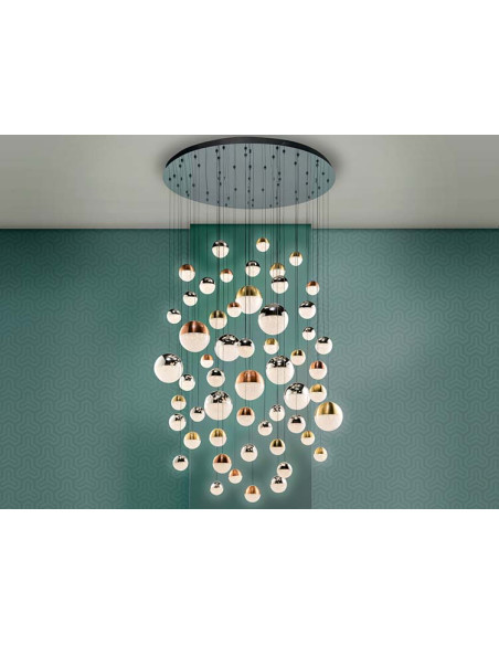 LÁMPARA SPHERE Ø140 55 LUCES DIMABLE