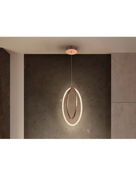 LÁMPARA LED OCELLIS 22Ø ORO ROSA