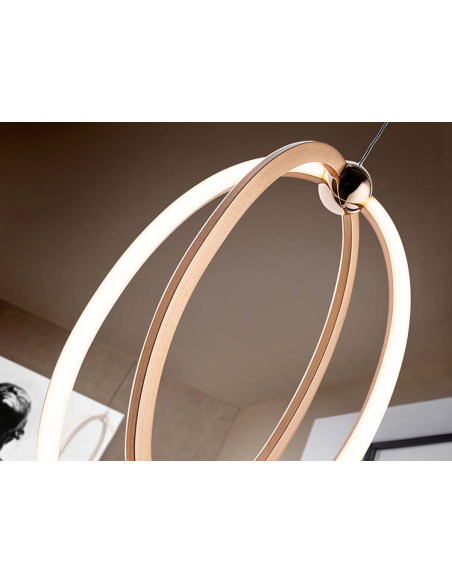 LÁMPARA LED OCELLIS 22Ø ORO ROSA