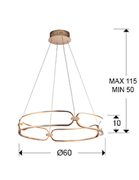 COLETTE LÁMPARA 60Ø DIMABLE