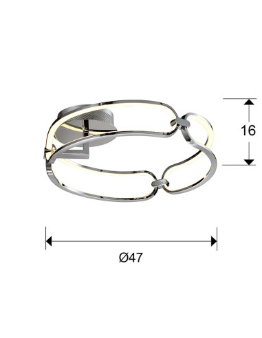 COLETTE PLAFÓN LED Ø47