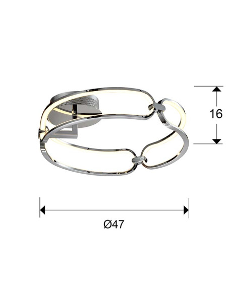COLETTE PLAFÓN LED Ø47