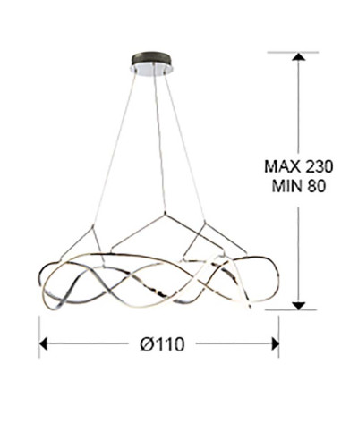 LÁMPARA LED MOLLY 110Ø DIMABLE