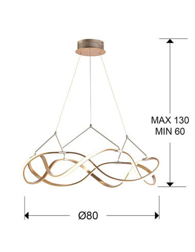 LÁMPARA LED MOLLY 80Ø