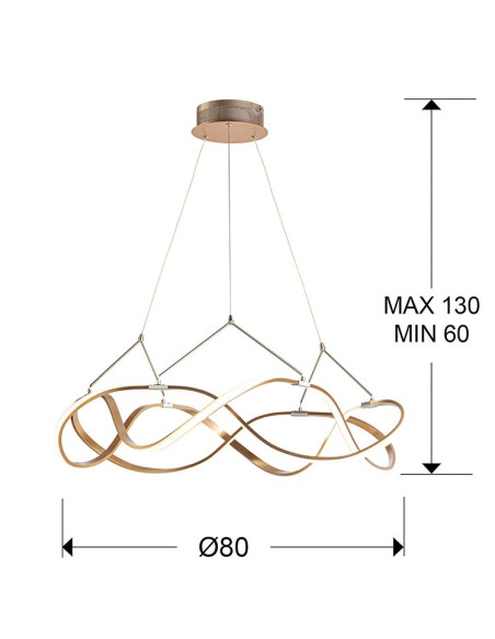 LÁMPARA LED MOLLY 80Ø