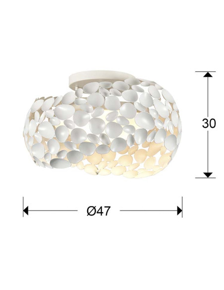 PLAFÓN 5 LUCES NARISA Ø47