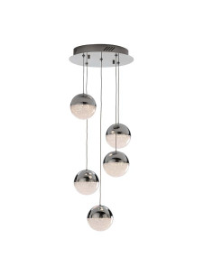 LÁMPARA 5 LUCES LED SPHERE Ø33 DIMABLE