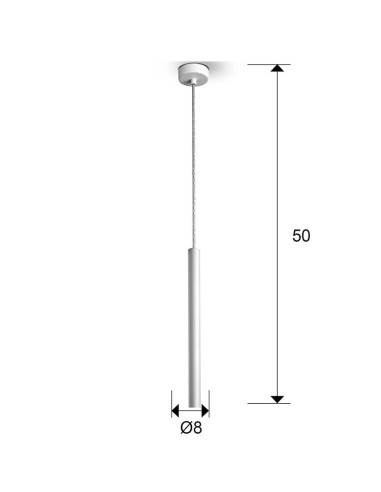 LÁMPARA VARAS 1 LUZ