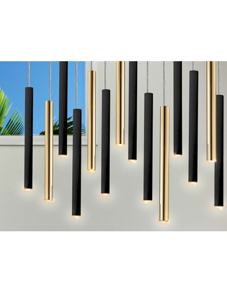 GRAN LÁMPARA VARAS 14 LUCES