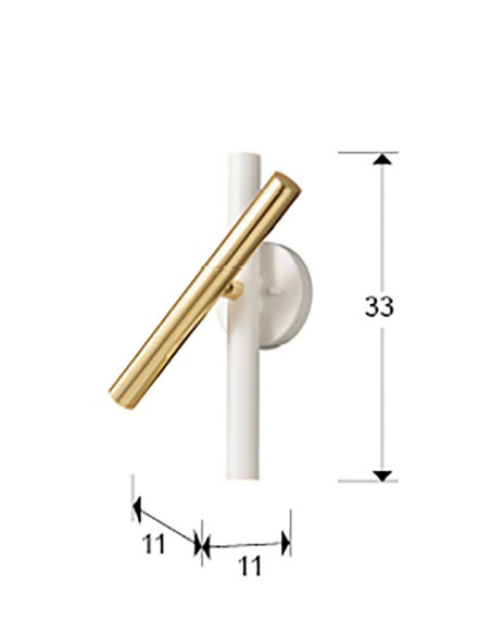 APLIQUE VARAS 3 LUCES