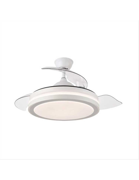 Ventilador Desplegable Esparta Blanco DC LED 72W