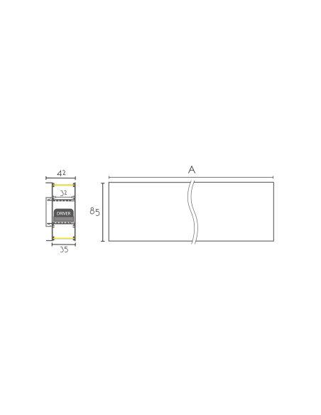 Aplique de pared modelo INDIRECTO W86-170D