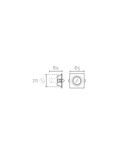 Empotrable modelo ARO FH123-WH en color Blanco para 1xGU10 (no incluida)