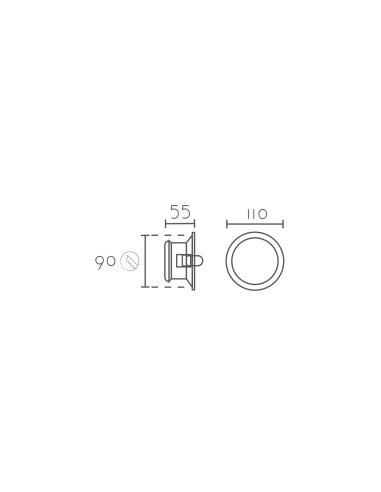 Empotrable modelo DL1911-6W en color Blanco