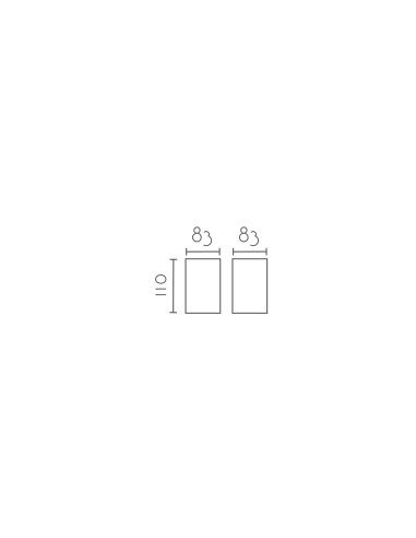 Plafón de techo modelo MX8107 para 1xGU10 (no incluida)
