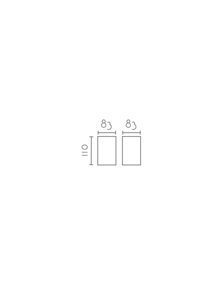 Plafón de techo modelo MX8107 para 1xGU10 (no incluida)