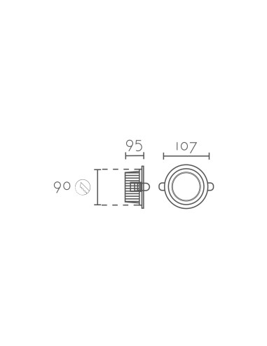 Empotrable modelo DL3417-12W en color Blanco