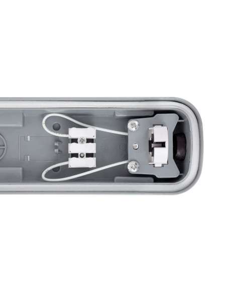 Plafón de techo modelo PANTALLA IP65 1X600 en color Blanco para 1xG13 (no incluida)