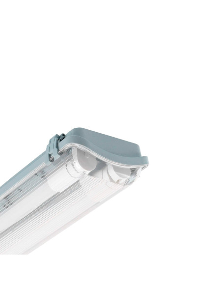 Plafón de techo modelo PANTALLA IP65 2x600 en color Blanco para 2XG13 (no incluida)