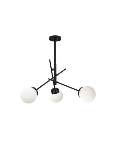 Lámpara colgante modelo MD3222-BK en color Negro para 3xE27 (no incluida)