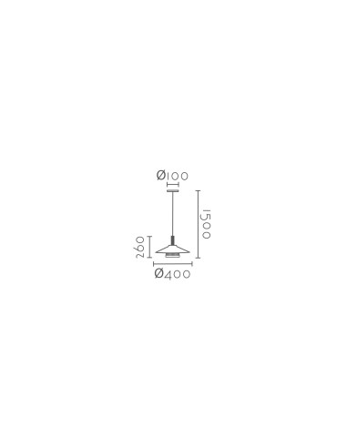 Lámpara colgante modelo MD6122-WH en color Blanco para 1xE27 (no incluida)