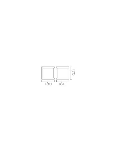 Aplique de pared modelo EX1144-BK en color Negro para 1xE27 (no incluida)