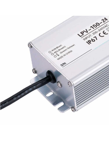 Fuente Switching 24V 6.3A 151W, 180-264VAC Exterior IP67