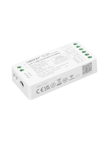 Controlador LED 2 en 1 Mi-Light 12-24V 12A Máx 2.4GHz